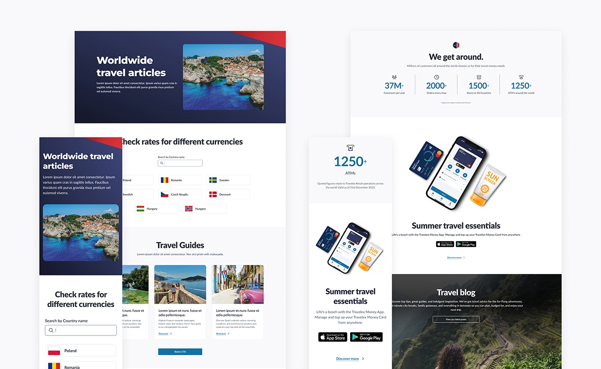Outcomes — International website redesign