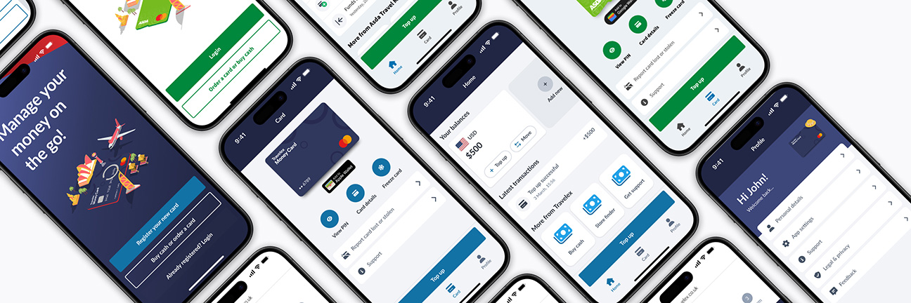 Travel Money App redesign — hero