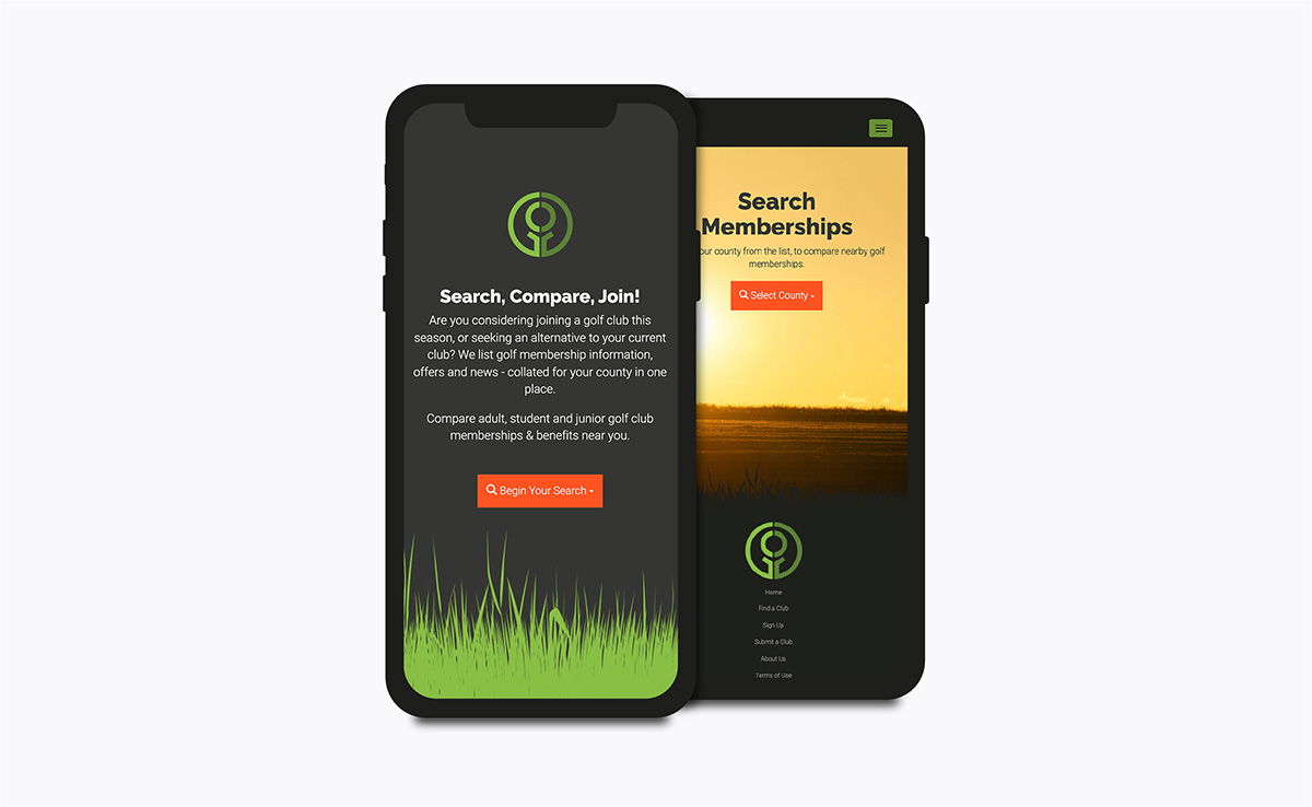 Objectives — Golf membership comparison site