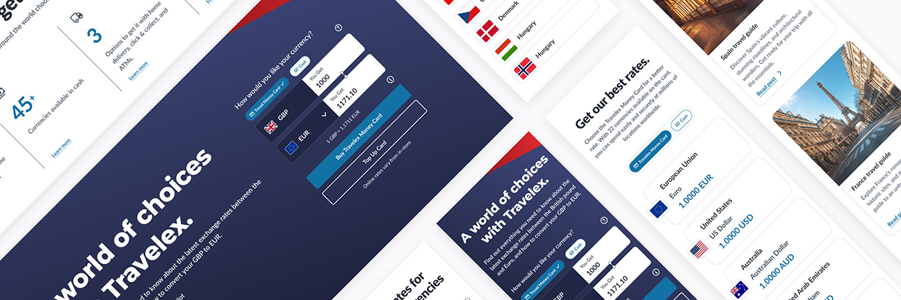 Travelex Website Redesign